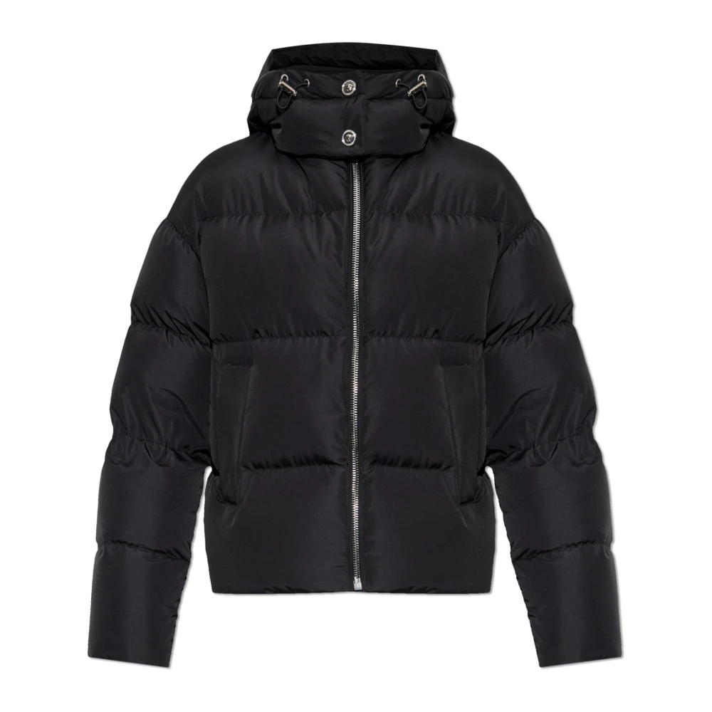 Versace Vrouw Zwart Jassen Dames, Xs, Donzen Jas