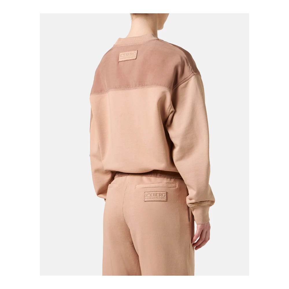 Iceberg Blush katoenen crewneck sweatshirt Pink Dames