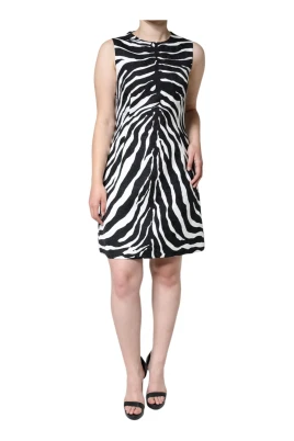 Zebra Print Sheath Mini Klänning
