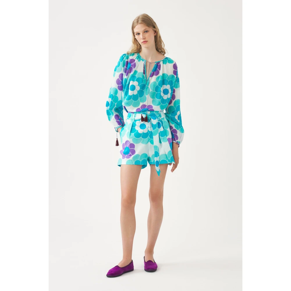 Antik batik Vloeibare print blouse Suny Multicolor Dames