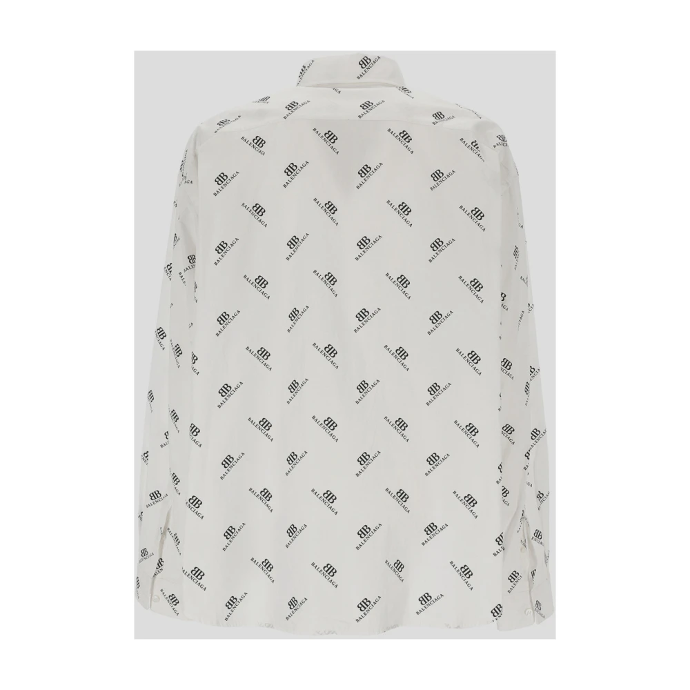 Balenciaga Katoenen Logo Shirt Multicolor Heren