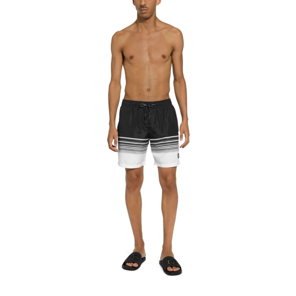 Dolce & Gabbana Zee Zwart Zwemkleding Slim Fit Black Heren