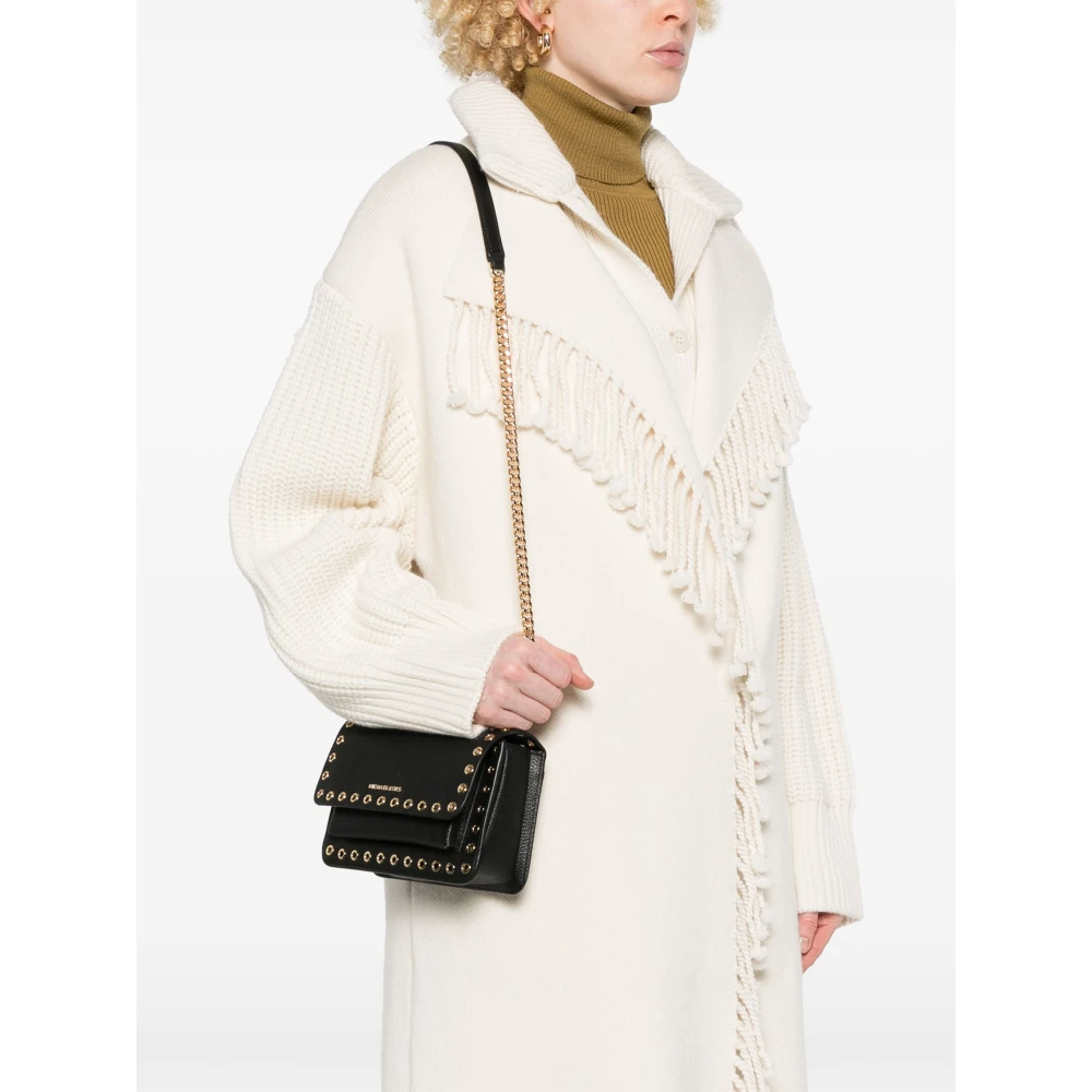 Michael Kors Zwarte Claire Elegante Schoudertas Black Dames