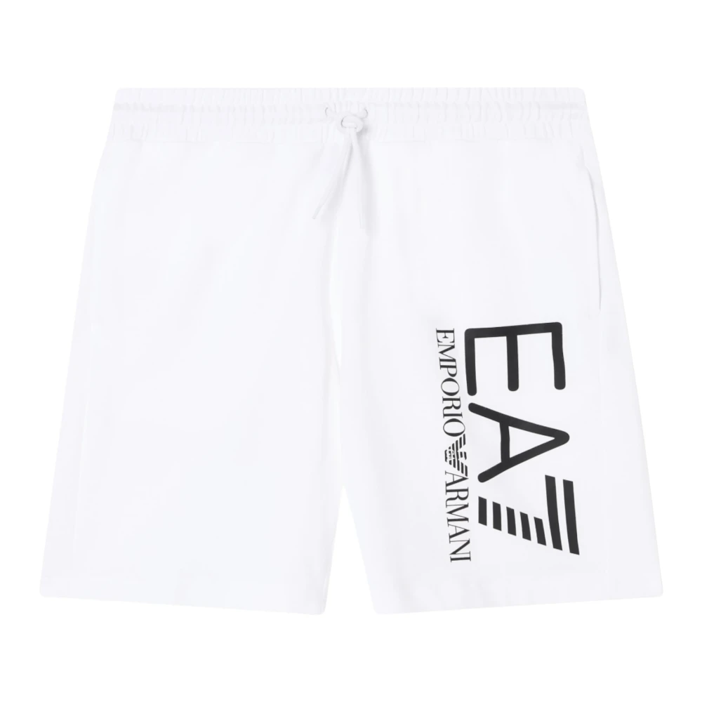 Emporio Armani Ea7 Hombre Blanco Pantalones Cortos, Talla: Xs