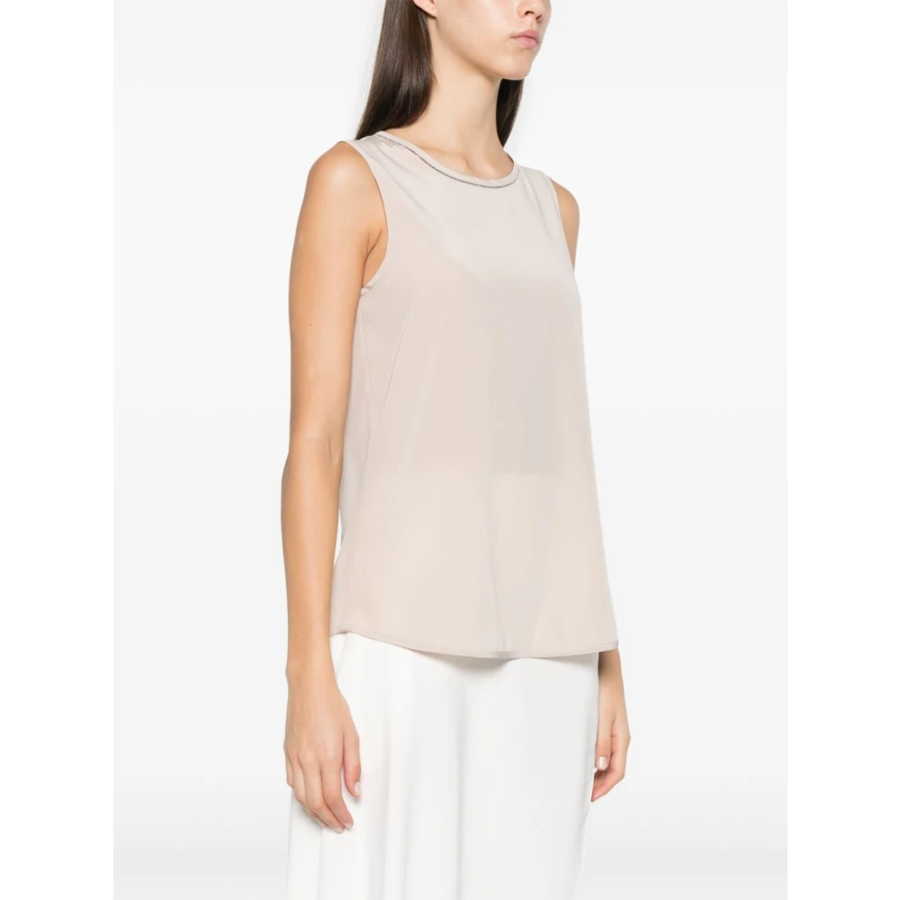 PESERICO Stijlvolle TOP voor een trendy look Beige Dames