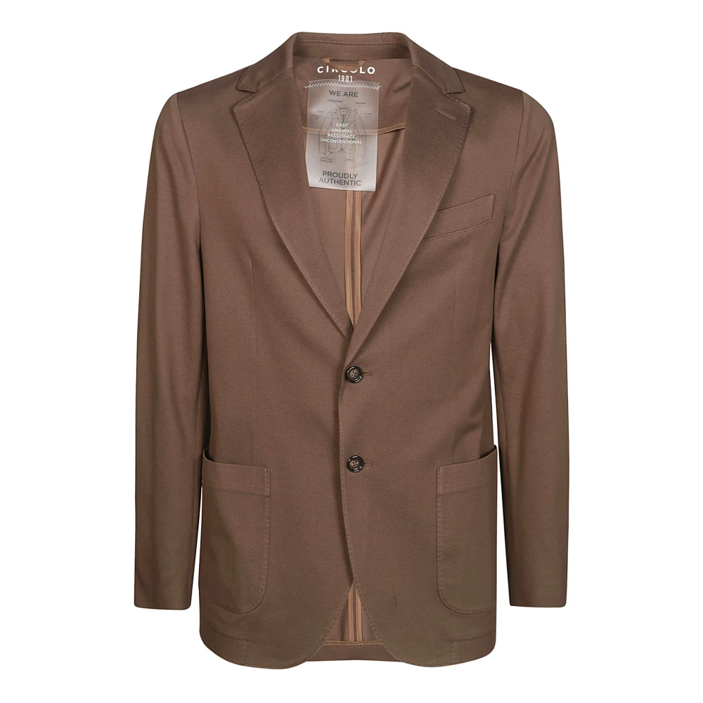 Circolo 1901 Lichte Piquet Blazer voor Mannen Brown Heren