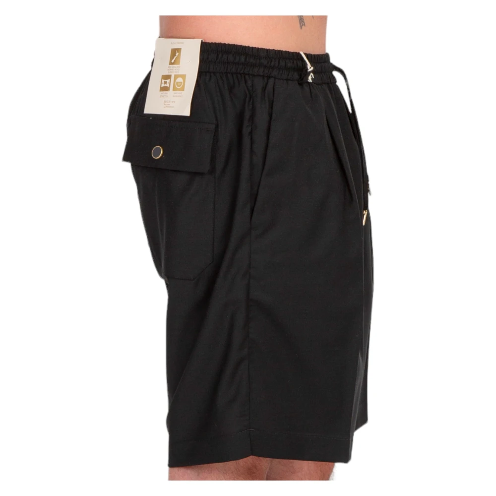 Briglia Elastische Taille Shorts in Molokay Stijl Black Heren
