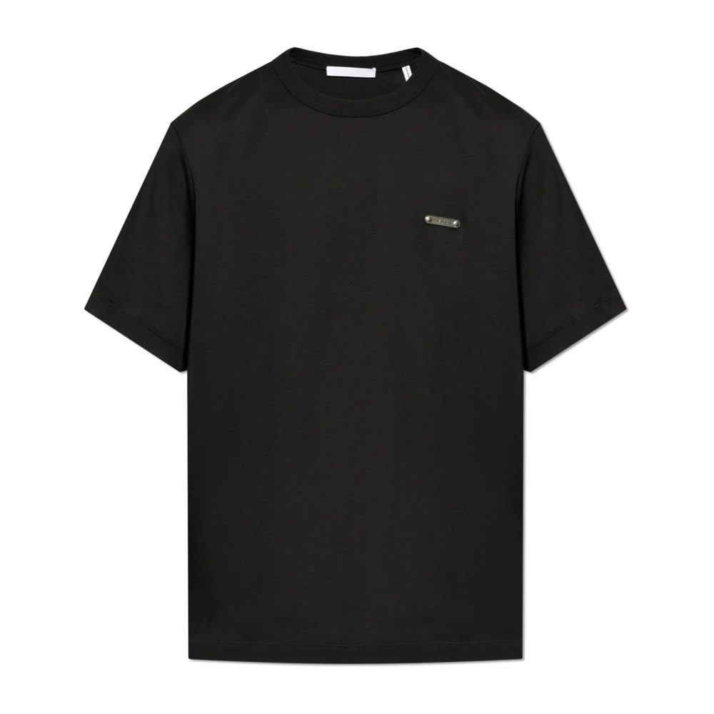 Helmut Lang T-shirt met logotoepassing Black Heren