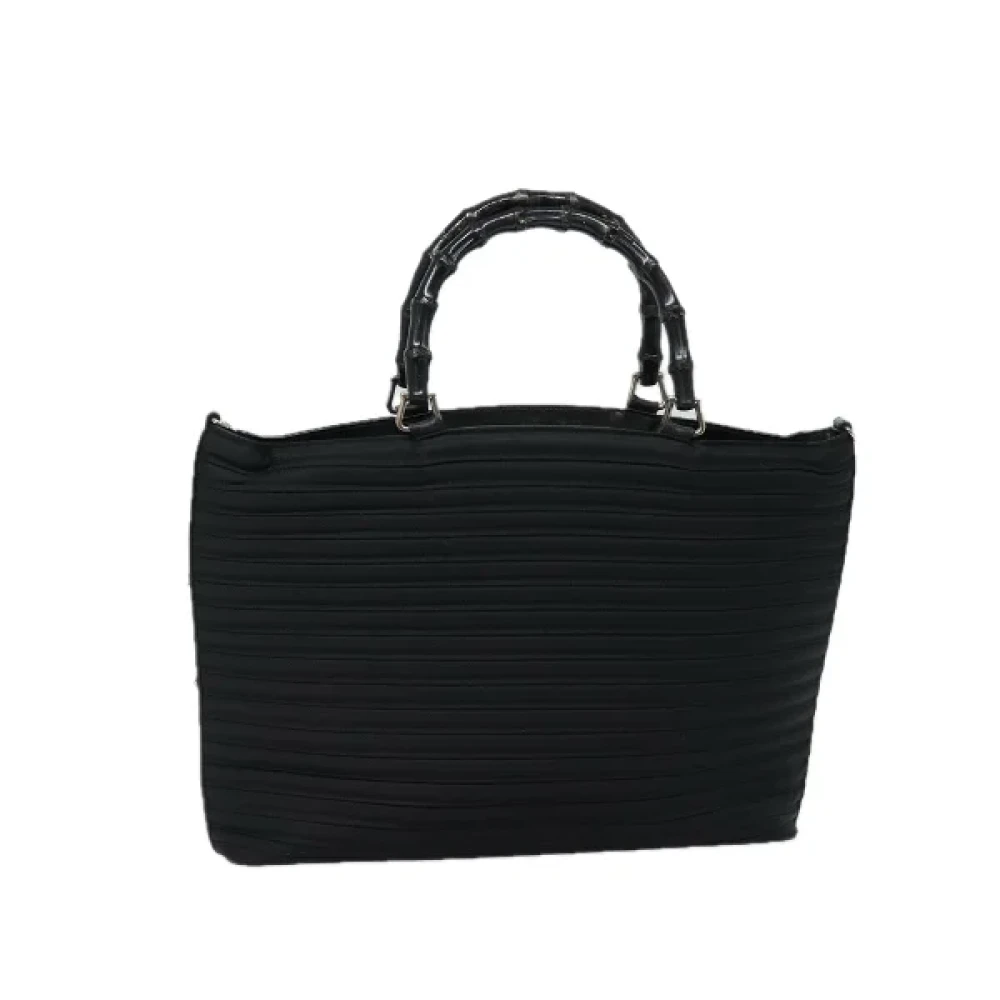 Gucci Vintage Pre-owned Nylon handbags Black Dames