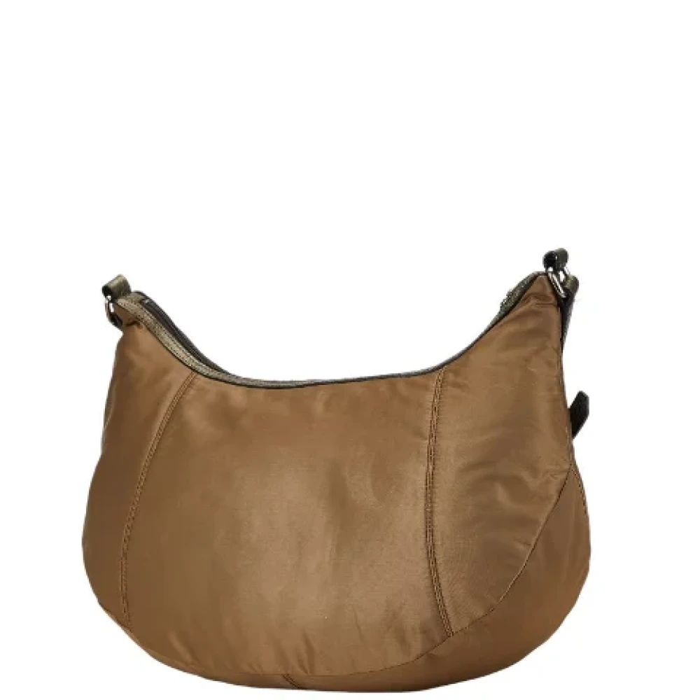 Burberry Vintage Pre-owned Canvas shoulder-bags Brown Dames