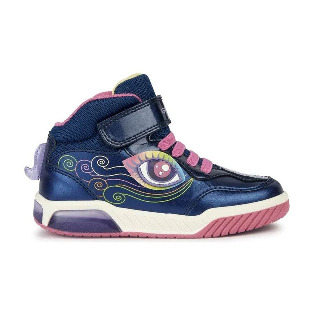 Geox Girls Blue Navy Multicolor Boots Size 31 Eu