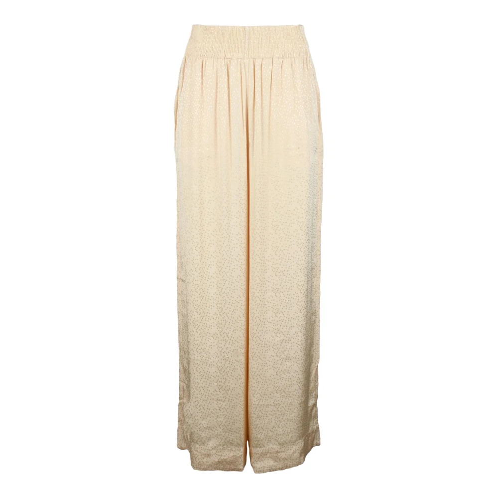 Attic and Barn Viscose Pantalone Broek Beige Dames