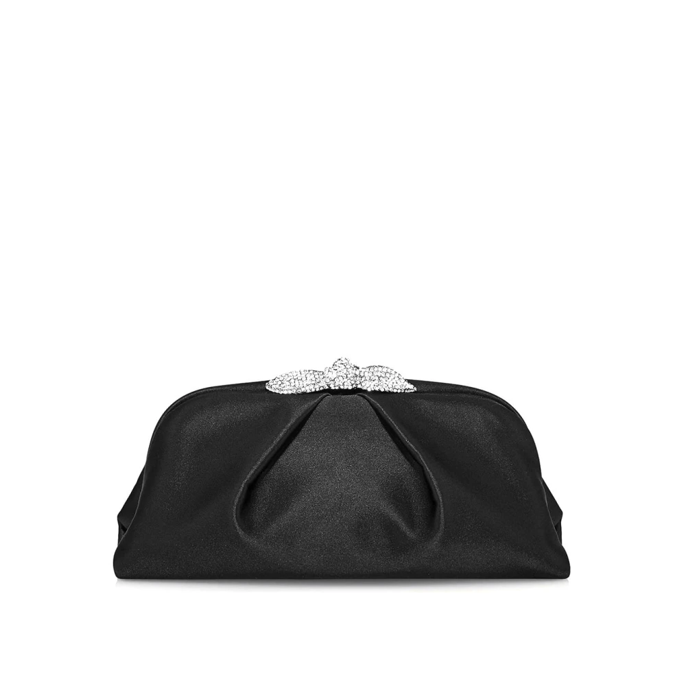 Aquazzura Stijlvolle Zwarte Suède Clutch Tas Black Dames