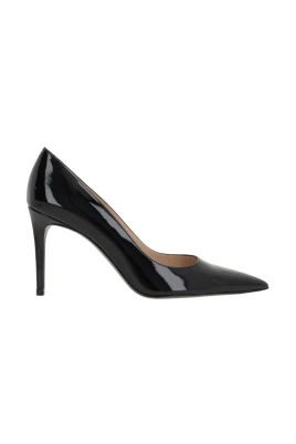 Svarta Stiletto-Pumps i Lackläder