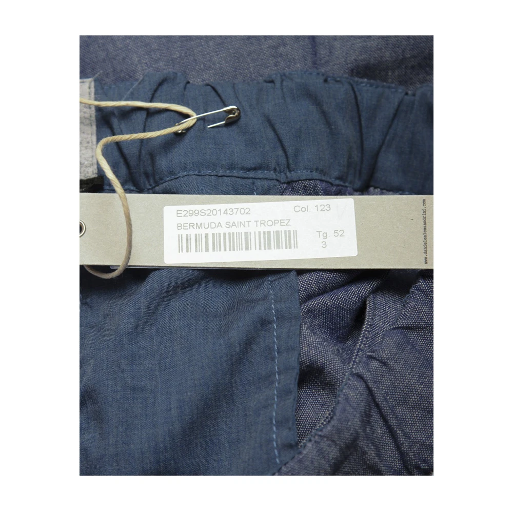Daniele Alessandrini Katoenen Bermuda Saint Tropez Shorts Blue Heren