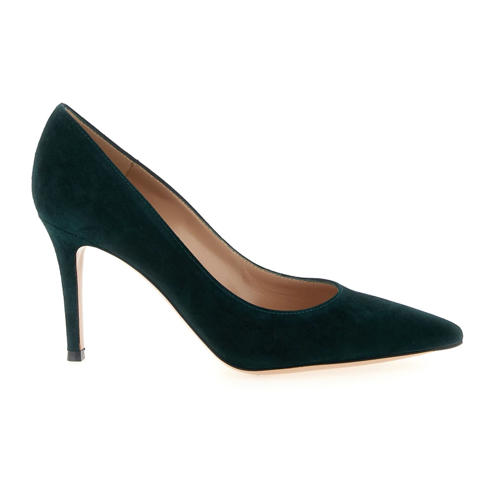 Gianvito Rossi Green 85 Pointed Pump - Female - Pumps - 5 1/2 Uk - Shoes