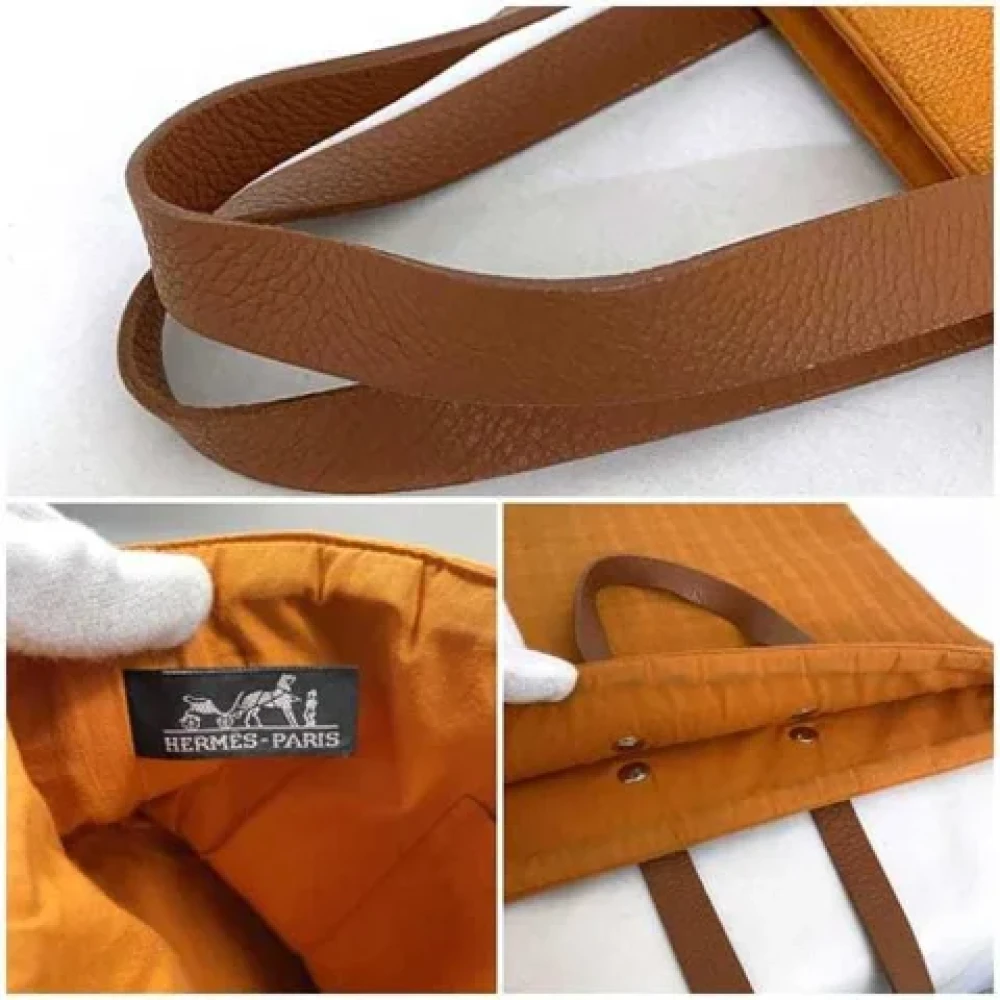 Hermès Vintage Pre-owned Canvas handbags Orange Dames