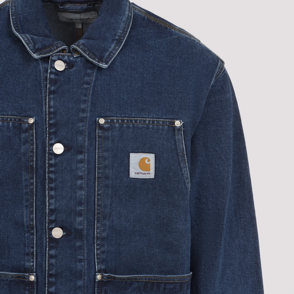 Carhartt WIP Blauwe Jas voor Modieuze Mannen Blue Heren