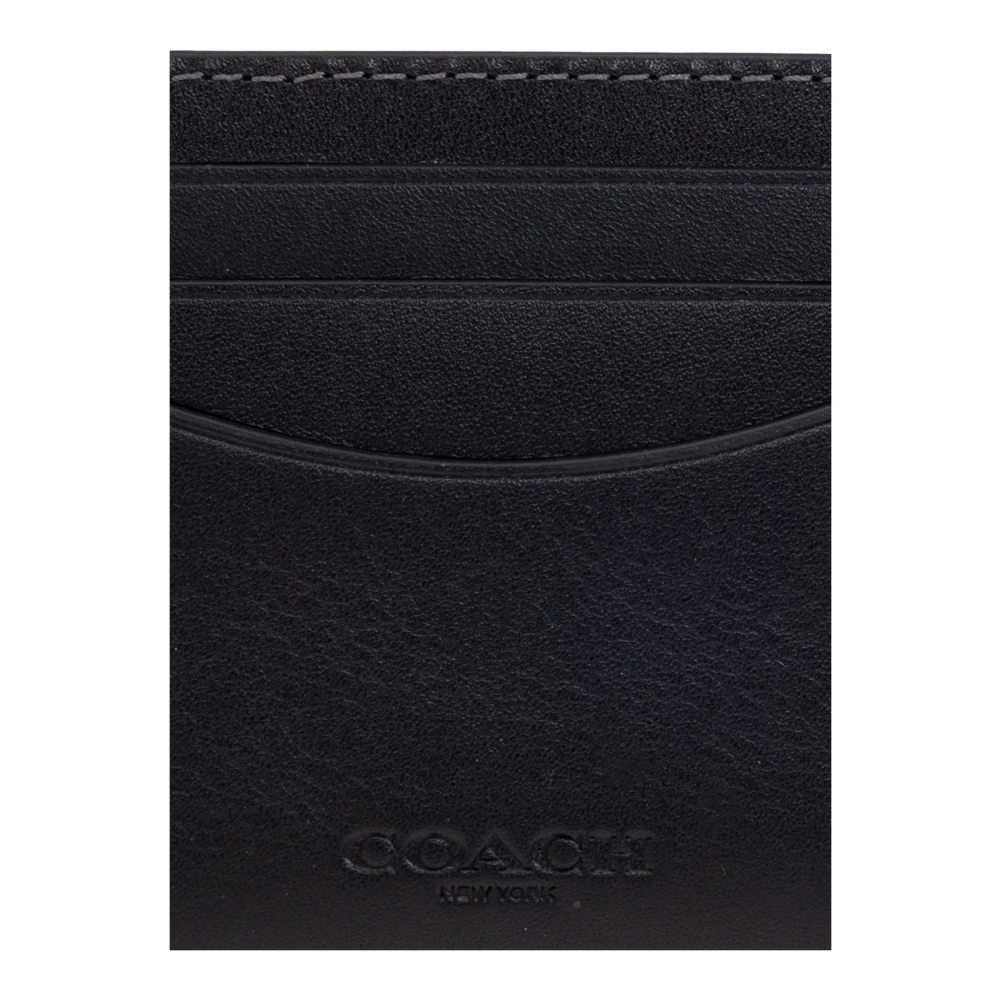 Coach Leren kaarthouder Black Heren