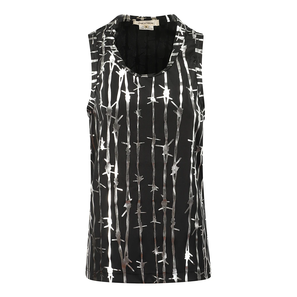 Comme des Garçons Mouwloze top met grafische print Multicolor Dames