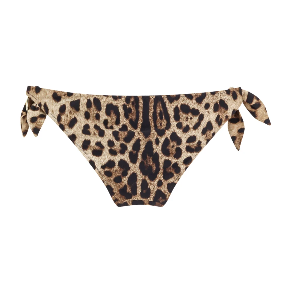 Dolce & Gabbana Animalier Print Bikini Broekje Brown Dames