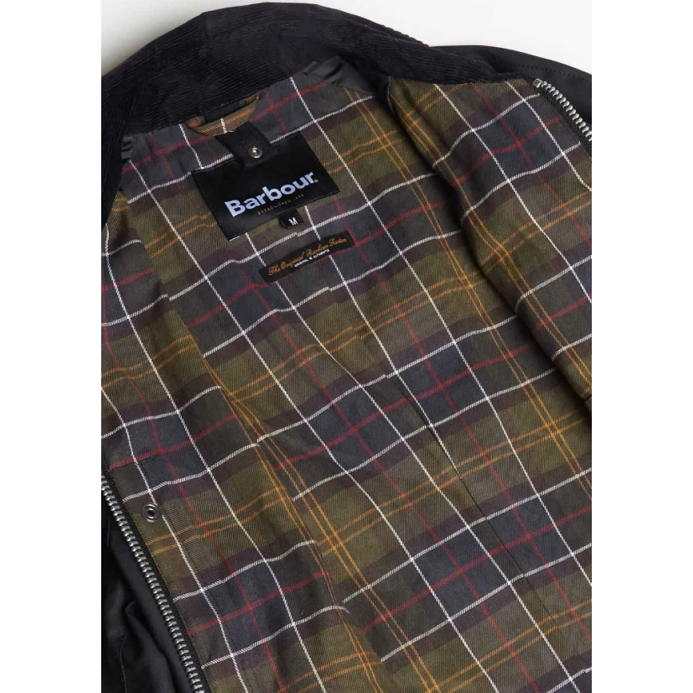 Barbour Zwarte Gewaxte Katoenen Winterjas Black Heren