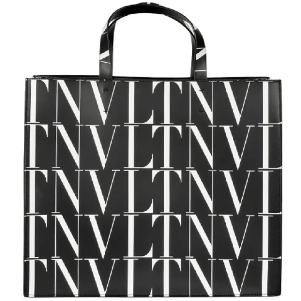 Valentino Vintage Pre-owned Leather totes Black Dames
