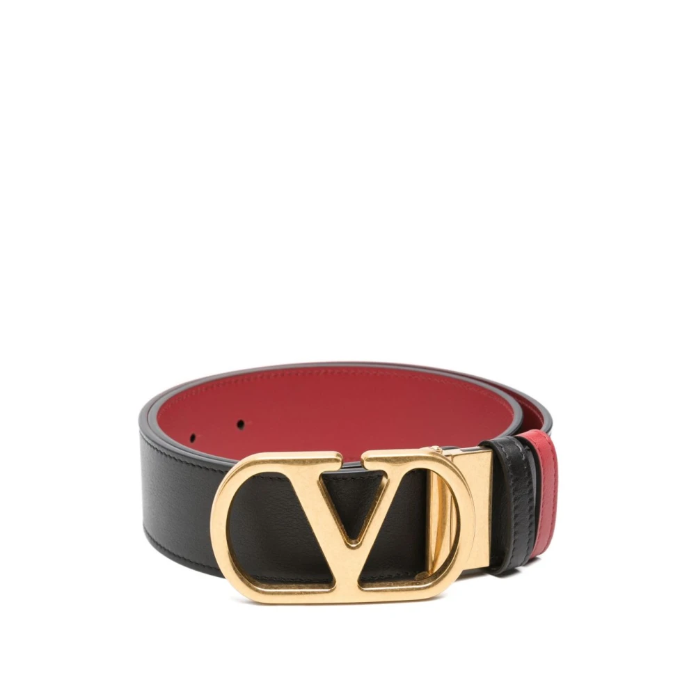 Valentino Garavani , Belts, Female, Black, 95 Cm, Vlogo Reversible Belt