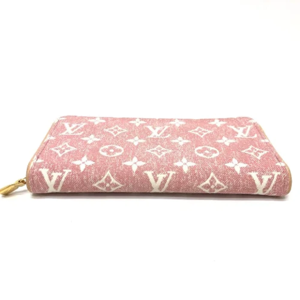Louis Vuitton Vintage Pre-owned Denim wallets Pink Dames