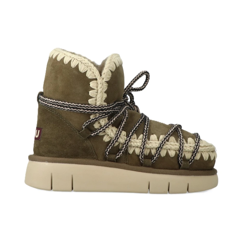 Mou Women's Green Bounce Boot Suede Scoubiedoo L - Winter Boots - 6 Uk - Shoes