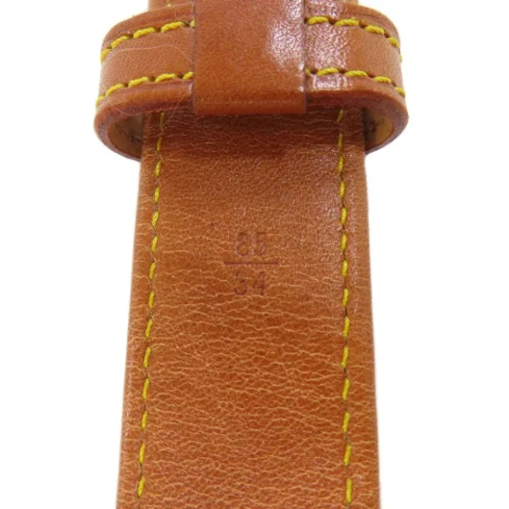 Louis Vuitton Vintage Pre-owned Leather belts Brown Dames