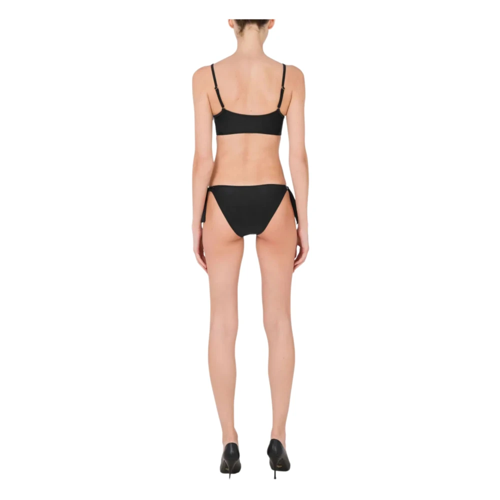 Moschino Zwart zee kleding met logoprint Black Dames