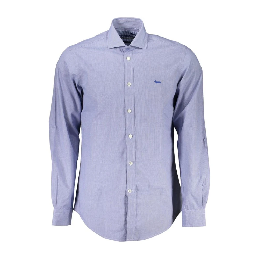 Harmont & Blaine Klassieke katoenen overhemd met Franse kraag Blue Heren
