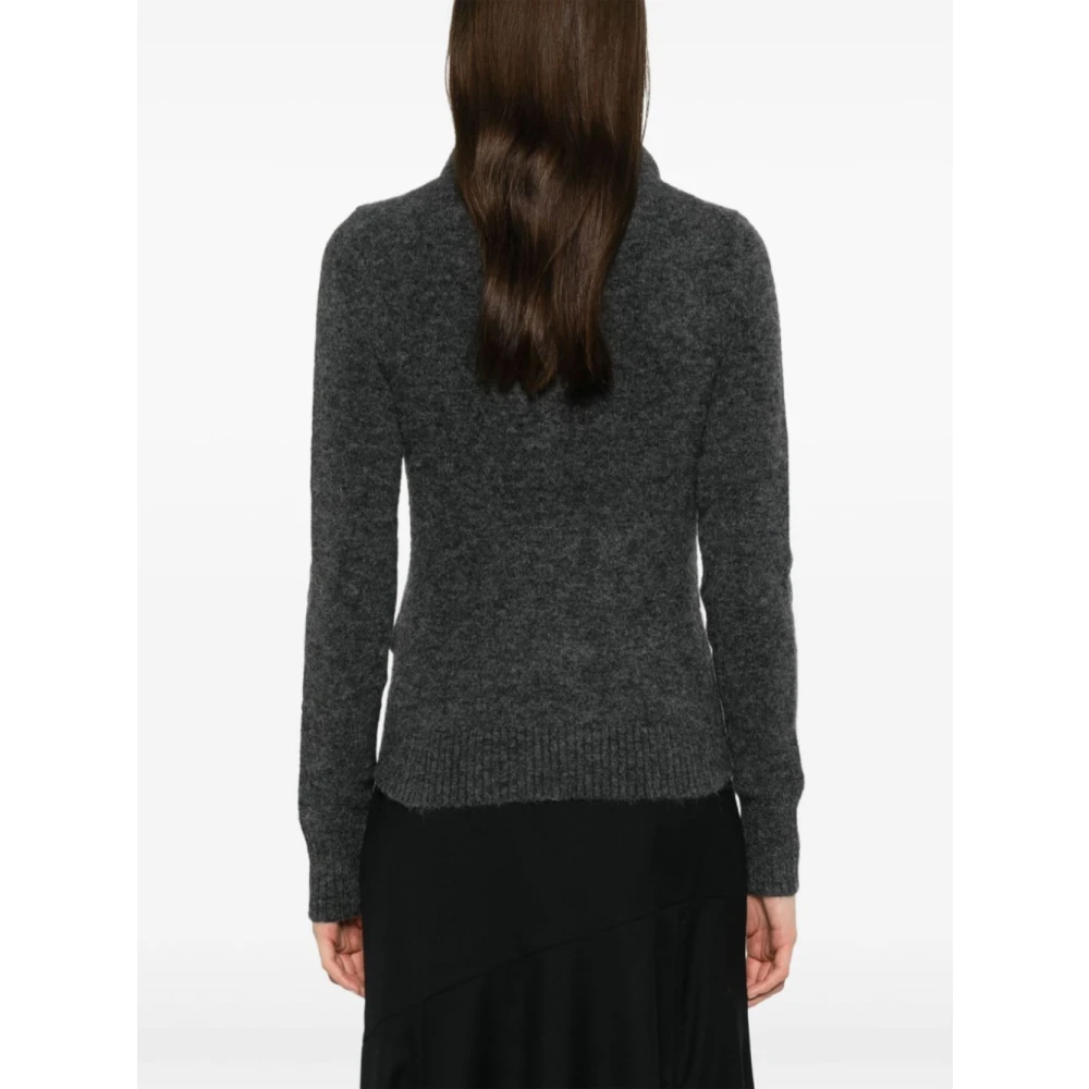 Isabel Marant Étoile Grijze Rits Hoodie Aw24 Gray Dames