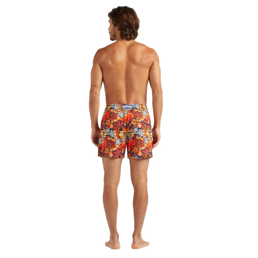 Vilebrequin Korte Monoi Schildpadden Stretch Zwemshorts voor Heren Multicolor Heren
