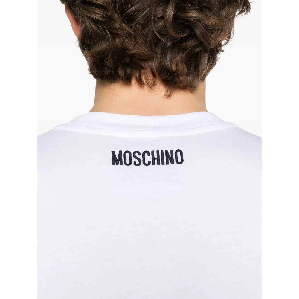 Moschino Witte T-shirts en Polos White Heren