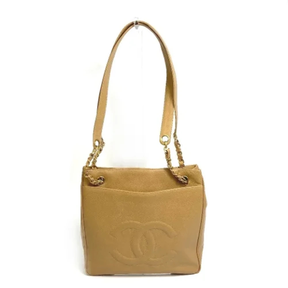 Chanel Vintage Pre-owned Fabric chanel-bags Brown Dames
