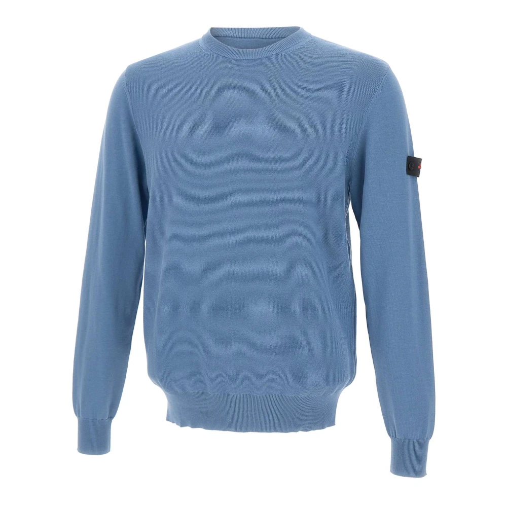 Peuterey Men's Blue Ganna Crew-Neck Jumper - Round-Neck Knitwear - S - Knitwear