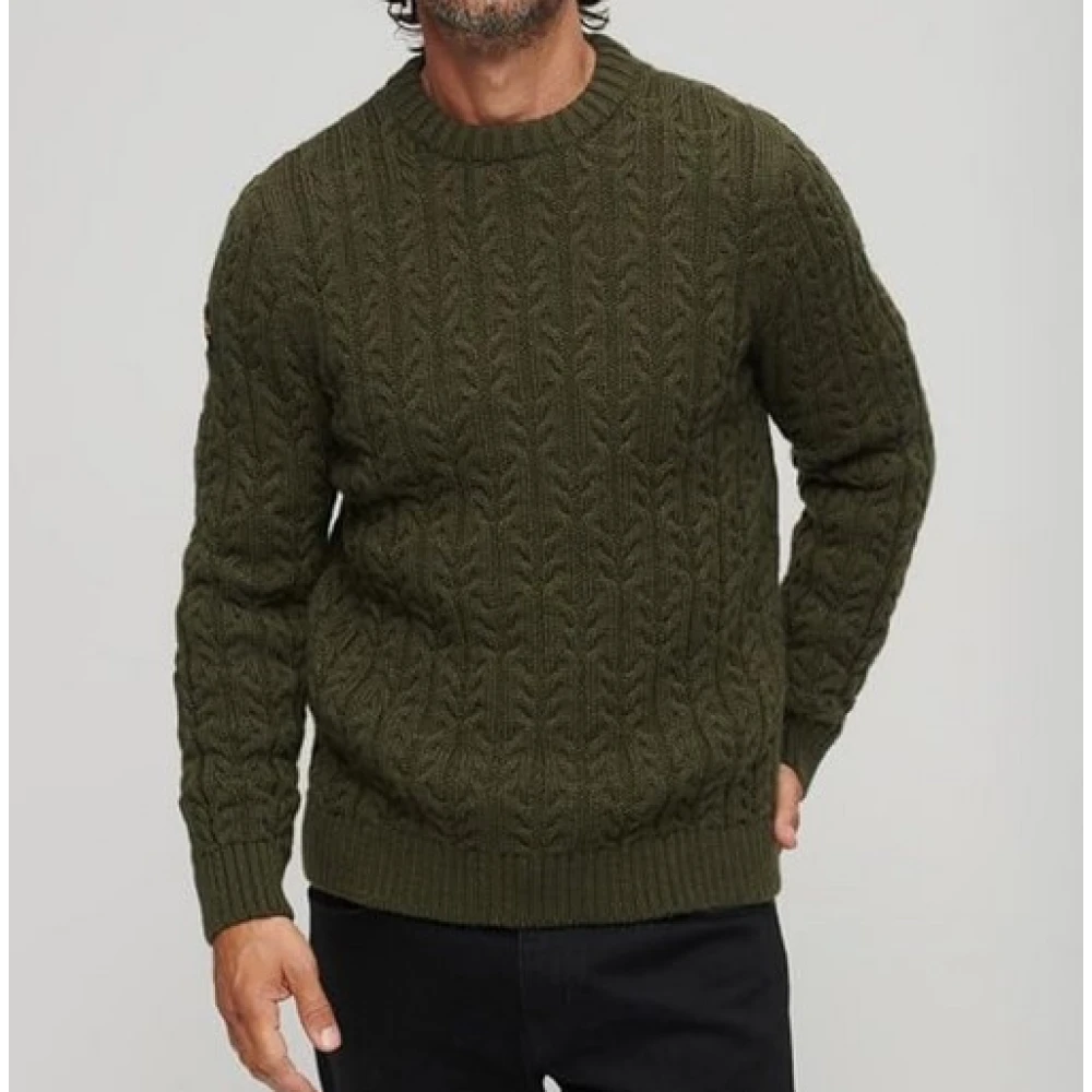 Superdry Vintage Groene Sweaters Green Heren