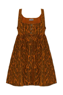 Klänning i leoparddenim