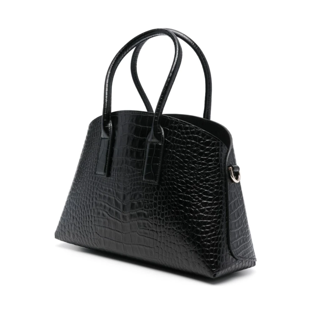 Emporio Armani Krokodillen Effect Zwarte Tassen Black Dames