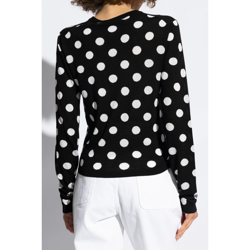Dolce & Gabbana Polka-dot Patroon Vest Black Dames