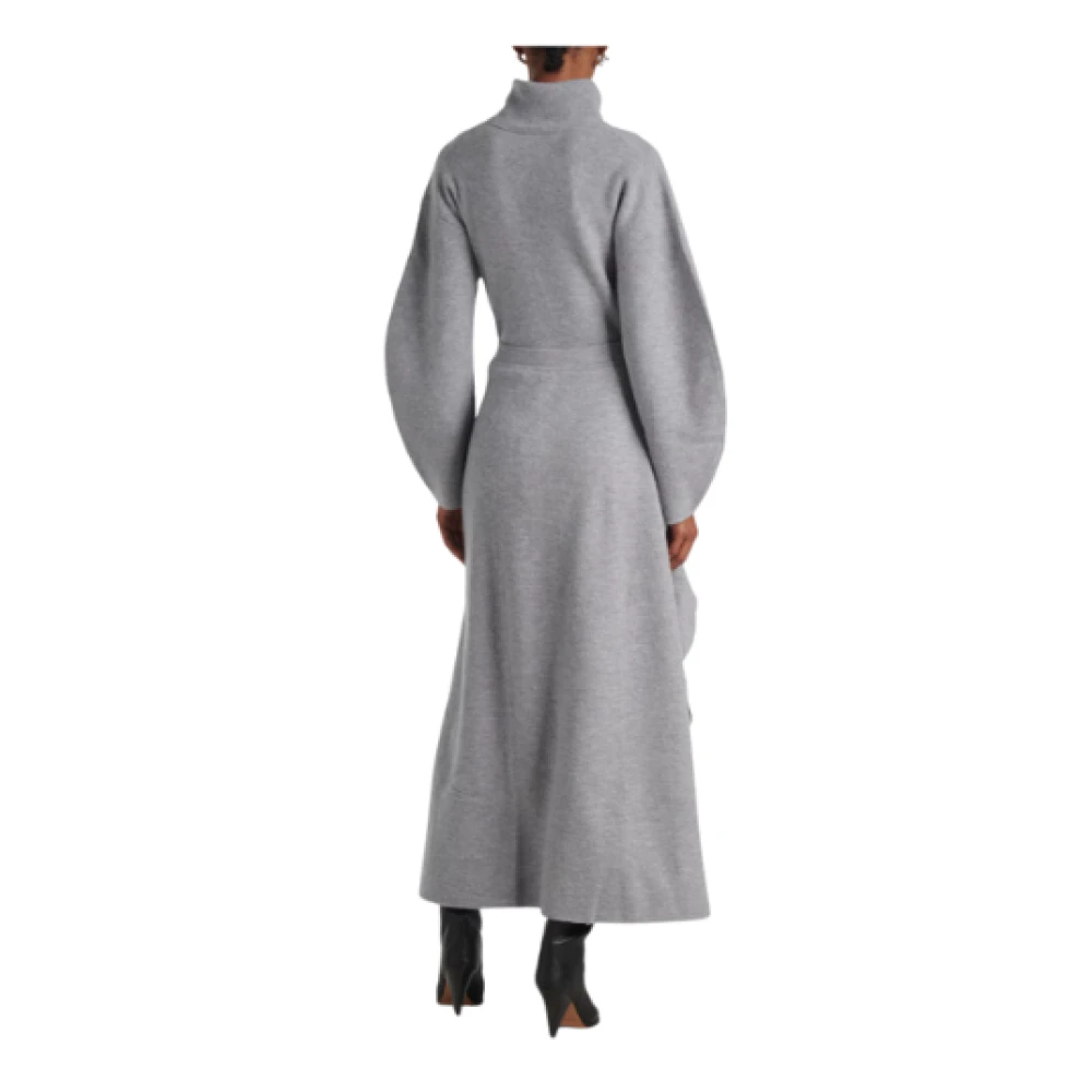 Ulla Johnson Elastische Taille Heather Grey Wollen Rok Gray Dames