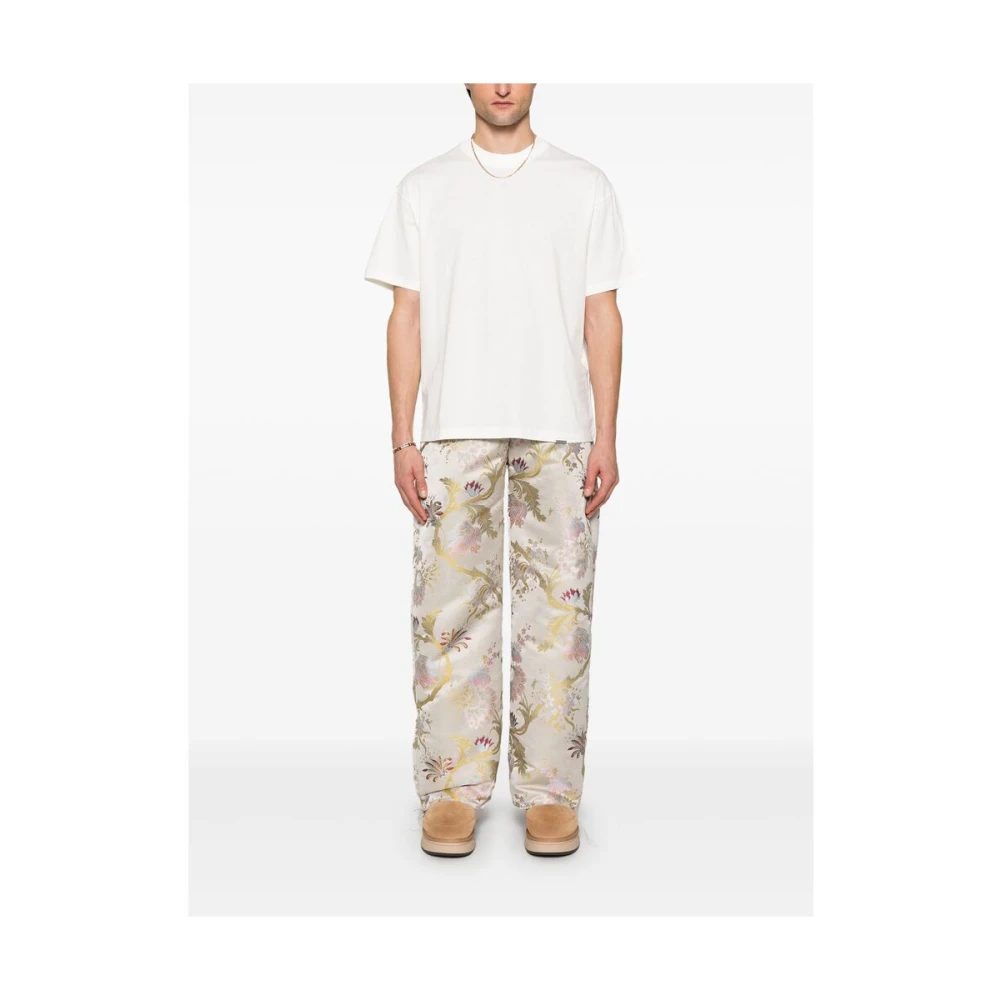 Represent Logo Plaque T-shirt met Ronde Hals White Heren