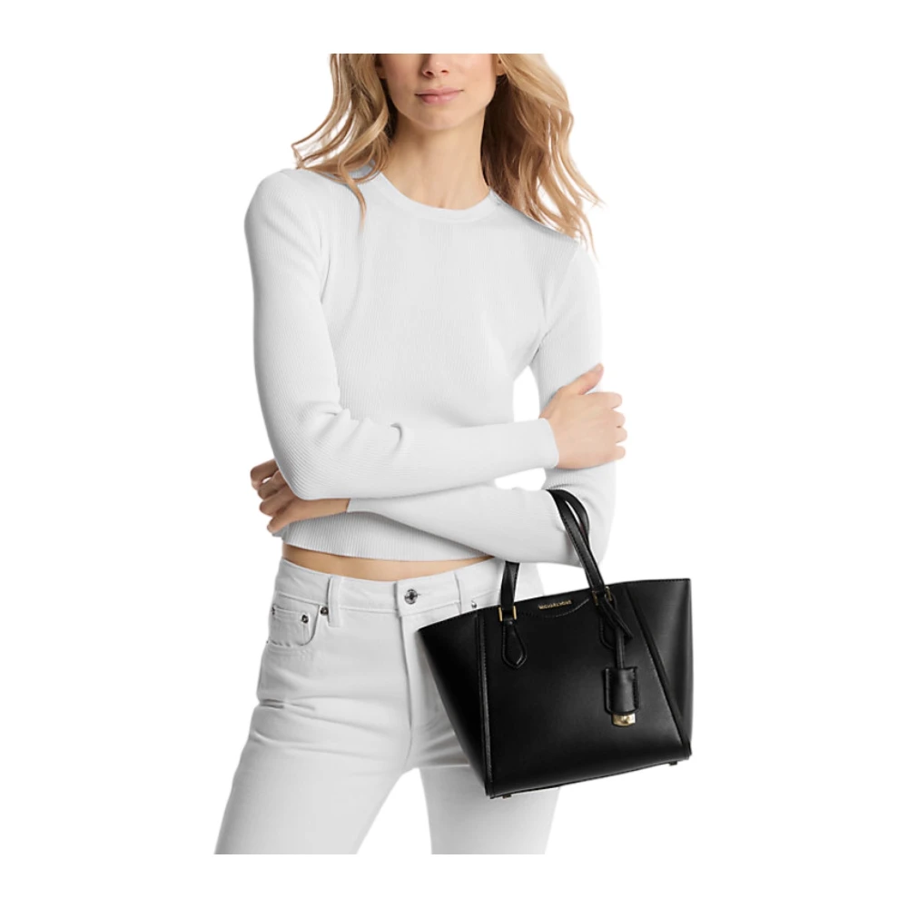 Michael Kors Zwarte Taryn Kleine Crossbody Tas Black Dames