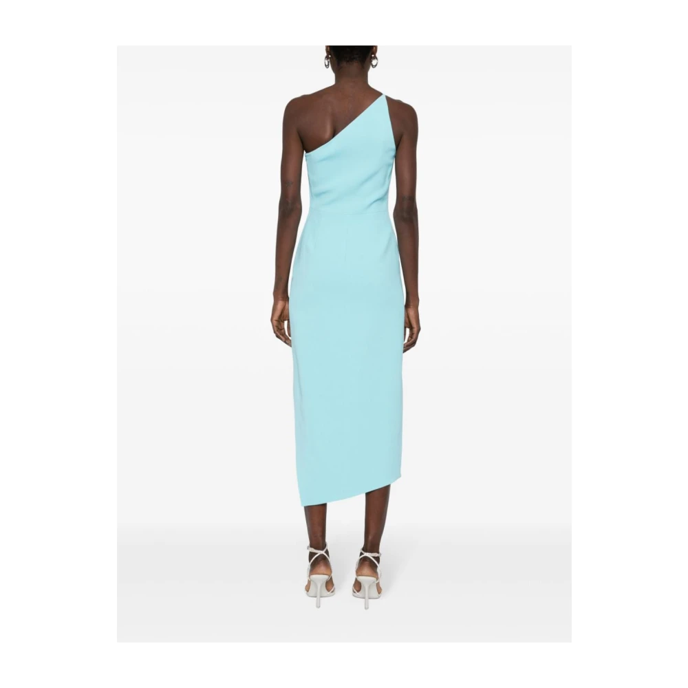 David Koma Heldere Blauwe Asymmetrische One-Shoulder Jurk Blue Dames