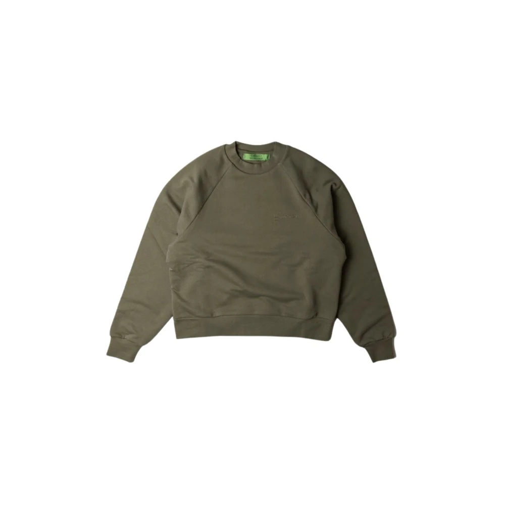 Garment Workshop Men's Green Gart Workshop, Sweatshirts, Xl, Double Layer Crewneck