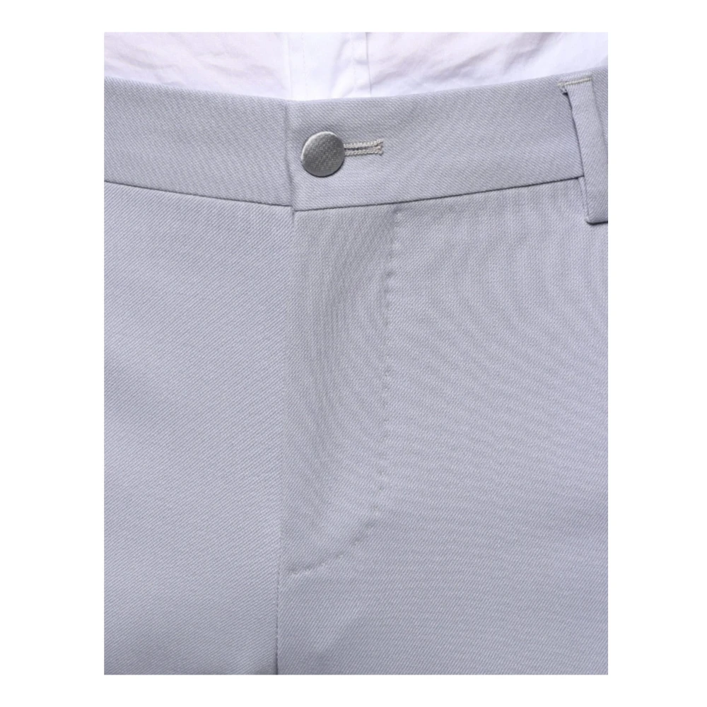 Dolce & Gabbana Lichtgrijze wollen blend pantalon Gray Heren