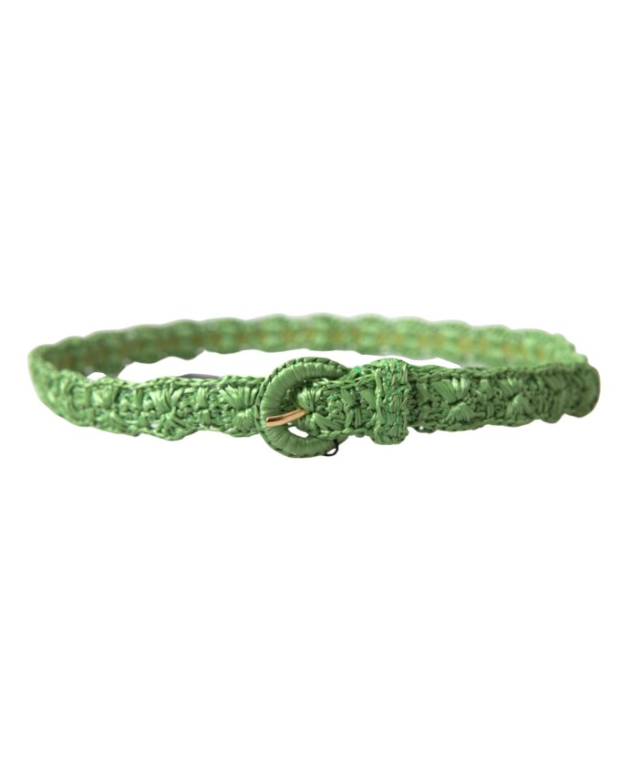ceinture-fine-tissee-verte