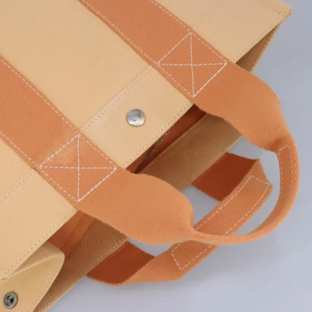 Hermès Vintage Pre-owned Canvas handbags Orange Dames